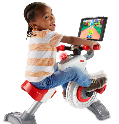 Illustration for article titled Fisher-Price Will Battle Childhood Obesity With an Exercise Bike Tablet Holder